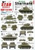 Star Decals 72-A1093 British Shermans in Italy. Sherman Mk IIA (76mm), Sherman Mk III, Sherman MK III DD. 1/72